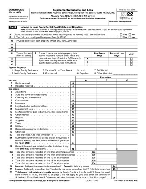 schedule e form 1040 instructions|schedule e instructions pdf.